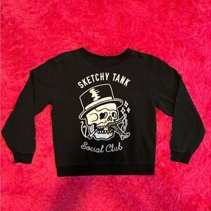 Sketchy Tank Black Women's Sweater